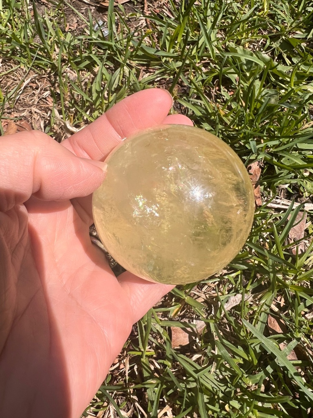 Citrine (6) sphere | crystal